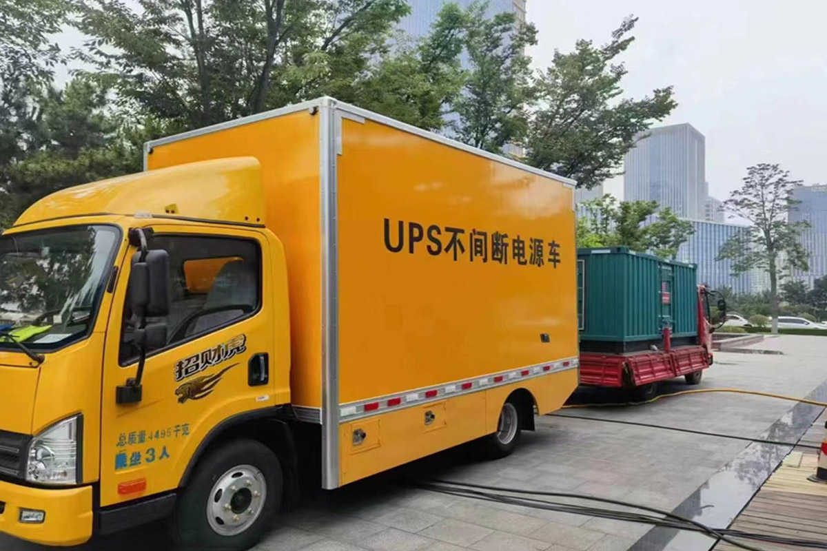 始兴发电机租赁施工现场