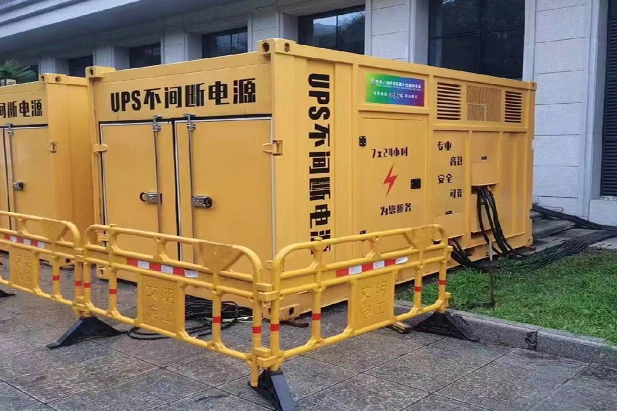 始兴发电机租赁施工现场