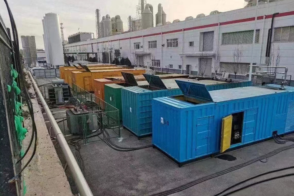 始兴发电机租赁施工现场